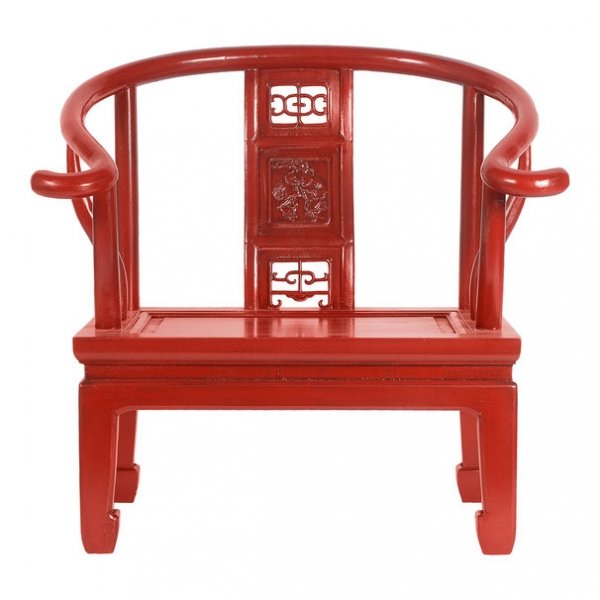 Кресло для медитации Chinese Armchair Red Красный Кресло для медитации Chinese Armchair Red Красный в Барнауле | Loft Concept