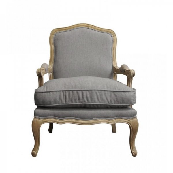 Кресло French Provence ArmChair Shebbi Grey Кресло French Provence ArmChair Shebbi Grey в Барнауле | Loft Concept