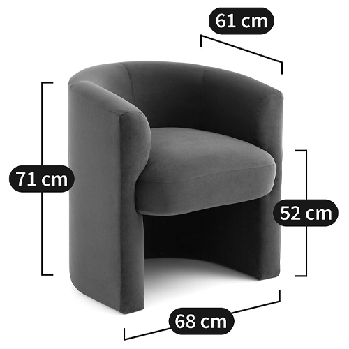 Кресло полукруглое Fiorello Armchair Кресло полукруглое Fiorello Armchair в Барнауле