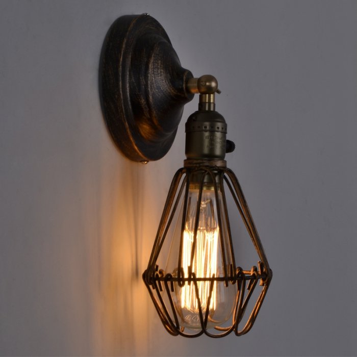 Бра Loft Cage Pendant Бронза Черный Бра Loft Cage Pendant Бронза Черный в Барнауле | Loft Concept