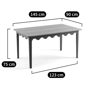 Деревянный обеденный стол Wavy Wooden Dining Table Green Деревянный обеденный стол Wavy Wooden Dining Table Green в Барнауле