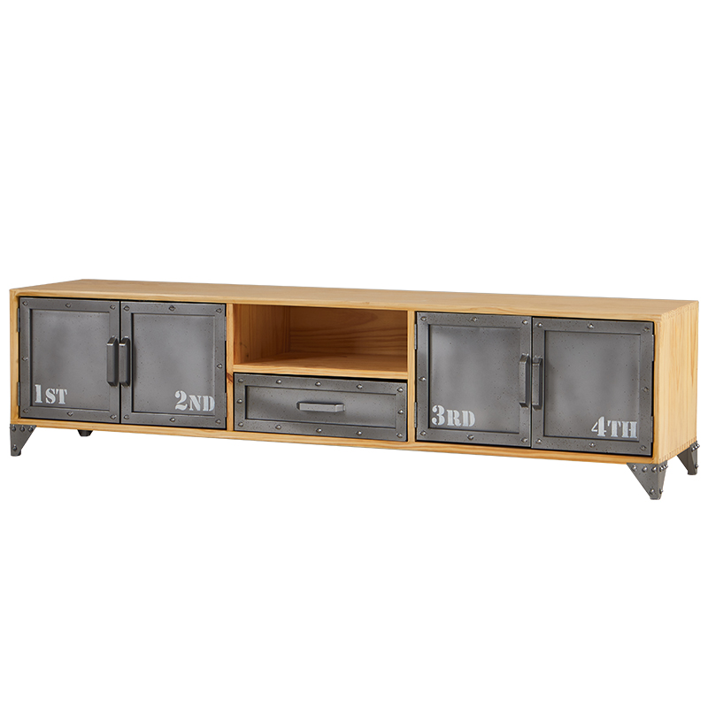 ТВ-тумба Loft Metal and Wood Quadruple ТВ-тумба Loft Metal and Wood Quadruple в Барнауле | Loft Concept