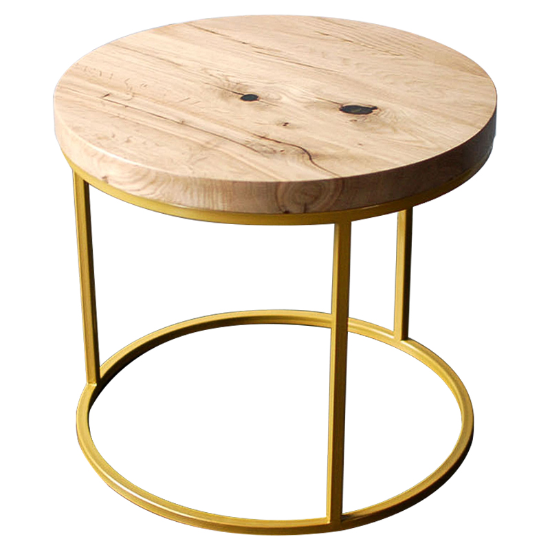 Кофейный стол Beck Industrial Metal Rust Coffee Table Светлый дуб Золотой Кофейный стол Beck Industrial Metal Rust Coffee Table Светлый дуб Золотой в Барнауле | Loft Concept