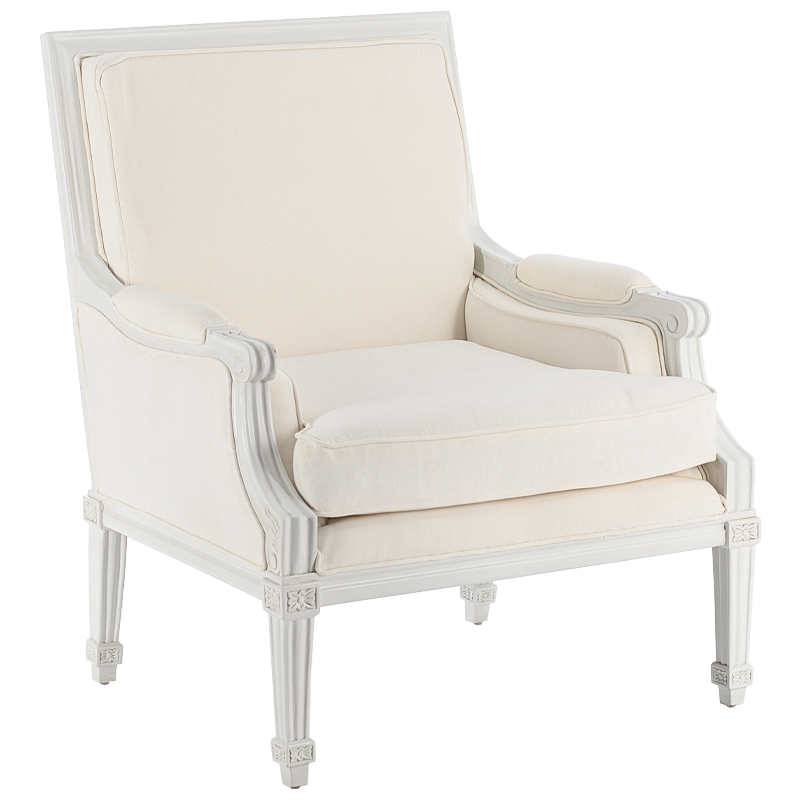 Кресло French Provence Armchair Ferrand ivory Белый ivory ( слоновая кость ) Кресло French Provence Armchair Ferrand ivory Белый ivory ( слоновая кость ) в Барнауле | Loft Concept