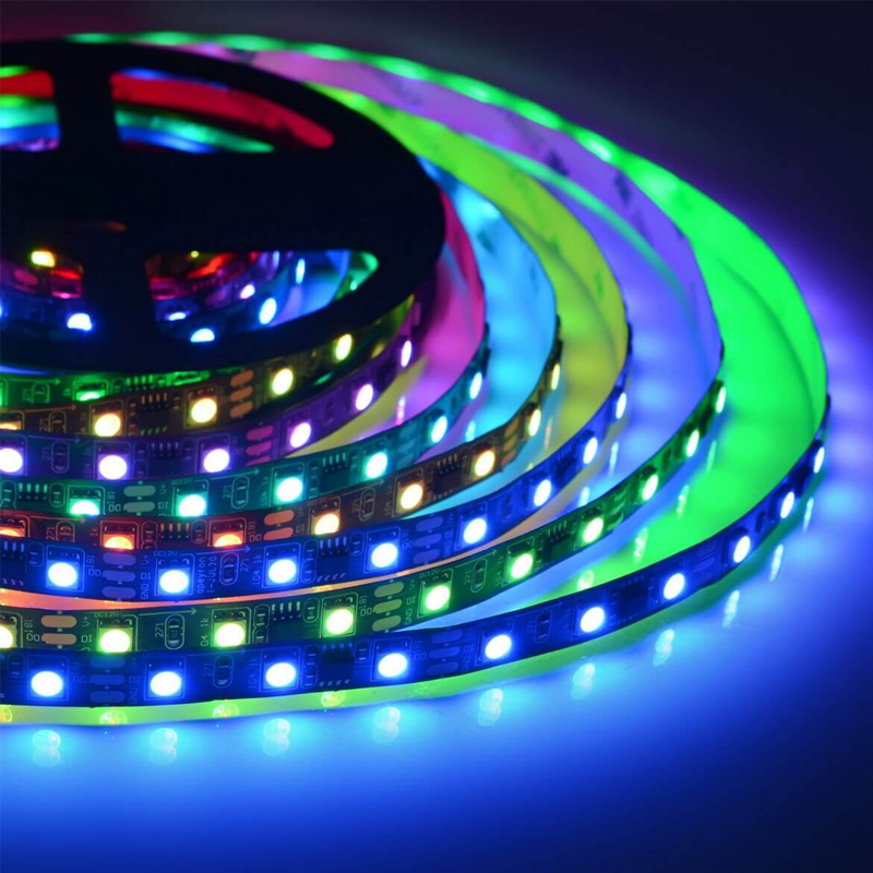 Комплект светодиодной ленты 14,4W/m 60Led/m 5050SMD разноцветный 5M Белый Комплект светодиодной ленты 14,4W/m 60Led/m 5050SMD разноцветный 5M Белый в Барнауле | Loft Concept