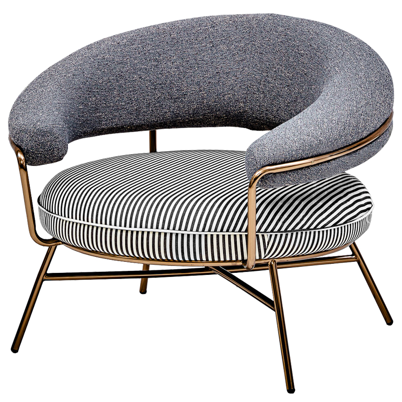 Кресло Howard Chair Черно-белый Золотой Кресло Howard Chair Черно-белый Золотой в Барнауле | Loft Concept