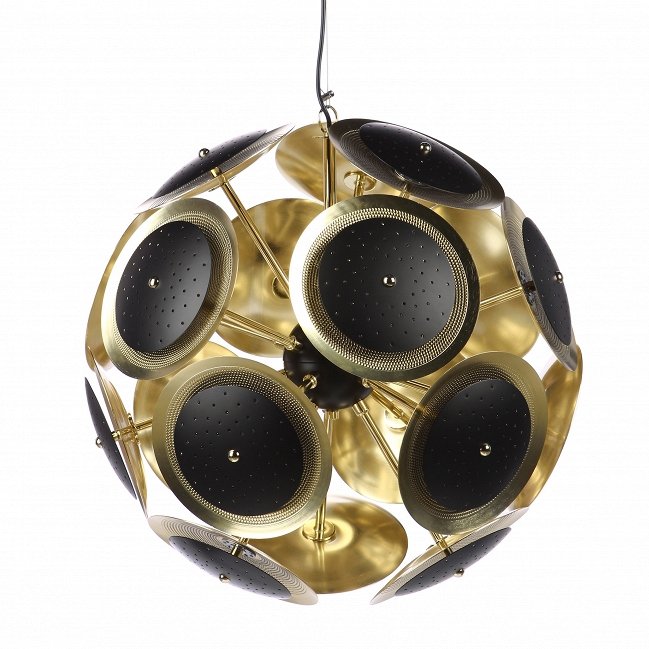 Люстра Sputnik black discs Черный Глянцевое золото Люстра Sputnik black discs Черный Глянцевое золото в Барнауле | Loft Concept