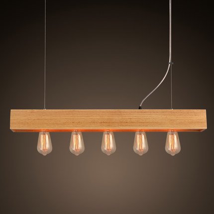 Люстра Loft Wooden Lighting Line Pendant Белый дуб Люстра Loft Wooden Lighting Line Pendant Белый дуб в Барнауле | Loft Concept