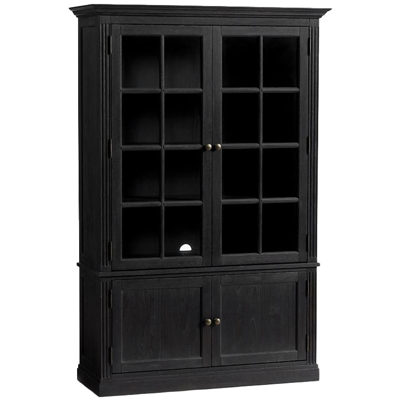 Шкаф Benjamin Glass Door Бежево-серый Белый Черный Коричневый Шкаф Benjamin Glass Door Бежево-серый Белый Черный Коричневый в Барнауле | Loft Concept