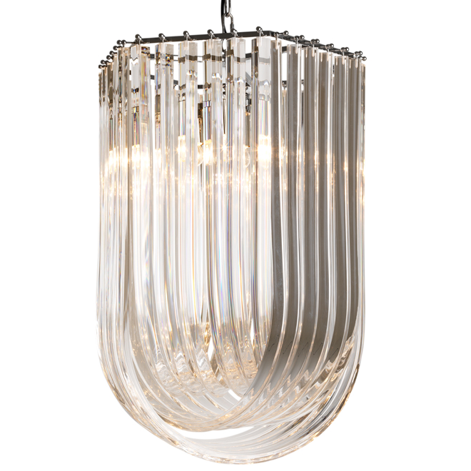 Люстра Chandelier Caserta Прозрачный (Transparent) Никель Люстра Chandelier Caserta Прозрачный (Transparent) Никель в Барнауле | Loft Concept