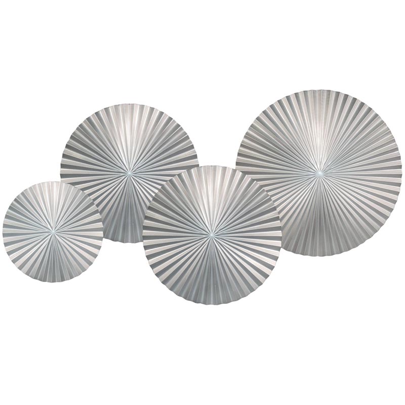 Арт-объект Apollo Silver Wall Plaque Disc 4 Серебряный Арт-объект Apollo Silver Wall Plaque Disc 4 Серебряный в Барнауле | Loft Concept