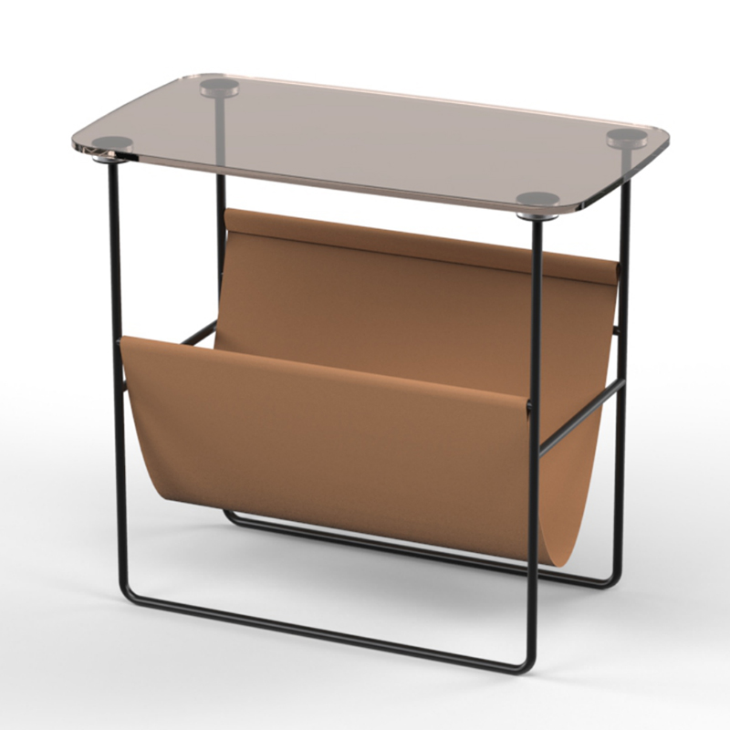 Стол Convenience Table Черный Прозрачный черный Терракотовый Стол Convenience Table Черный Прозрачный черный Терракотовый в Барнауле | Loft Concept