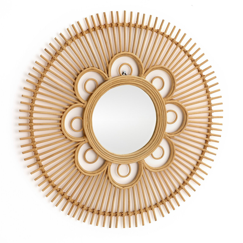 Зеркало Mirror Rattan Round D90 Зеркало Mirror Rattan Round D90 в Барнауле | Loft Concept