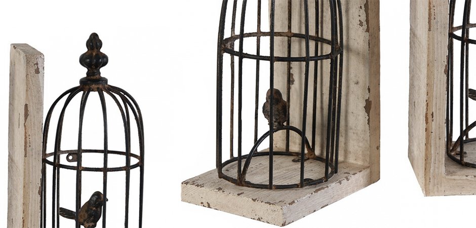 Держатель для книг Birds In Cage Держатель для книг Birds In Cage - Loft-Concept в Барнауле