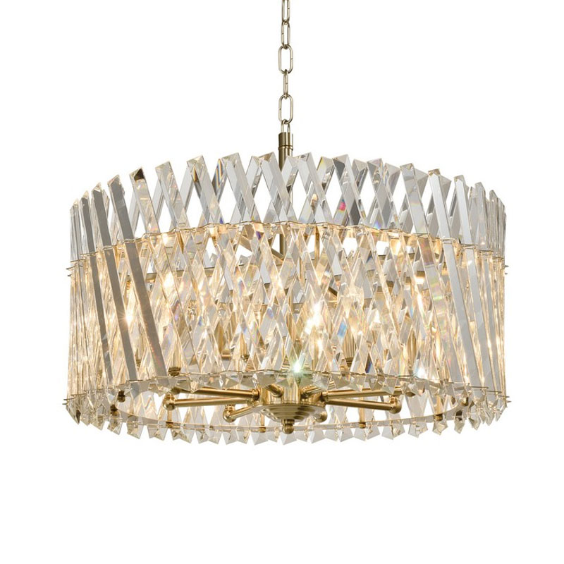 Люстра Durable Crystal Gold с Хрусталем Золотой в Барнауле | Loft Concept 