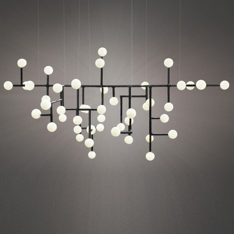 Подвесной светильник Chandelier Ingegerd Raman Lampkrona Черный Белый Подвесной светильник Chandelier Ingegerd Raman Lampkrona Черный Белый в Барнауле | Loft Concept