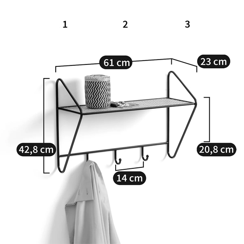 Настенная вешалка с полкой из ротанга Bourn Shelf-hanger Настенная вешалка с полкой из ротанга Bourn Shelf-hanger в Барнауле
