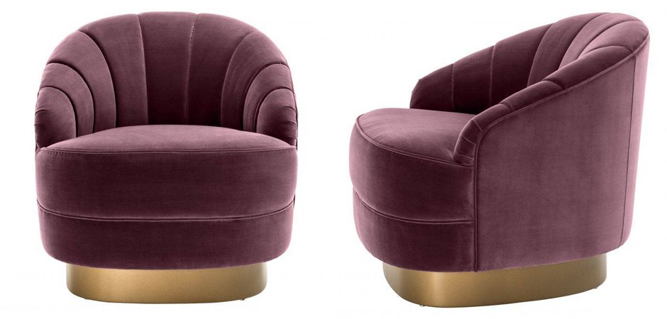 Кресло Eichholtz Chair Hadley Purple Кресло Eichholtz Chair Hadley Purple - Loft-Concept в Барнауле