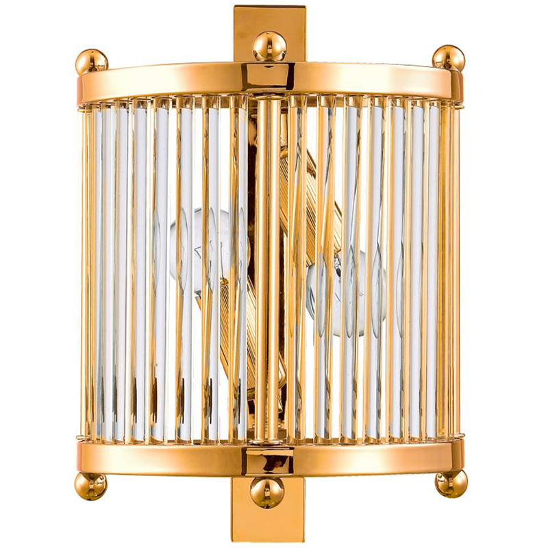 Бра Gorden Gold Sconce Золотой Прозрачное Стекло Бра Gorden Gold Sconce Золотой Прозрачное Стекло в Барнауле | Loft Concept