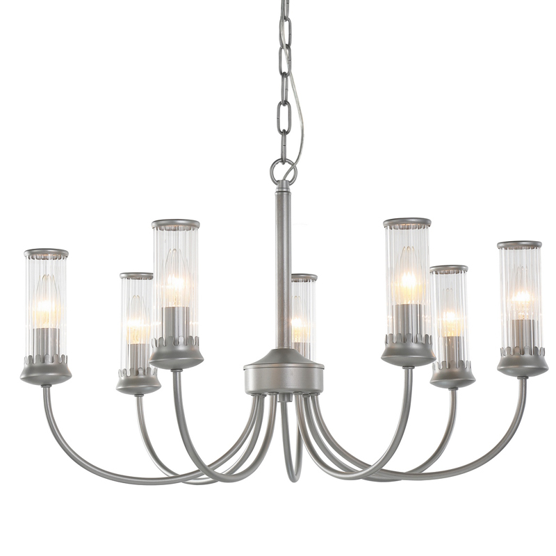 Люстра Morgane Chandelier silver 66 Серебряный Прозрачный Люстра Morgane Chandelier silver 66 Серебряный Прозрачный в Барнауле | Loft Concept
