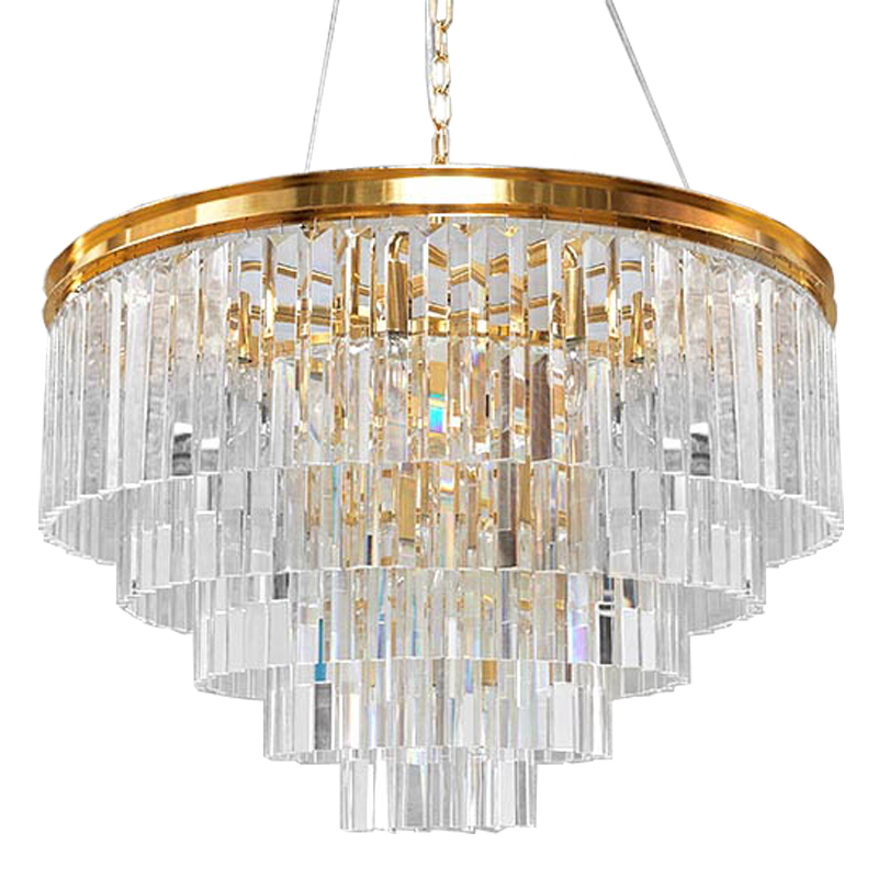 Люстра RH Odeon Chandelier Five Gold 80 Прозрачное Стекло Золотой Люстра RH Odeon Chandelier Five Gold 80 Прозрачное Стекло Золотой в Барнауле | Loft Concept