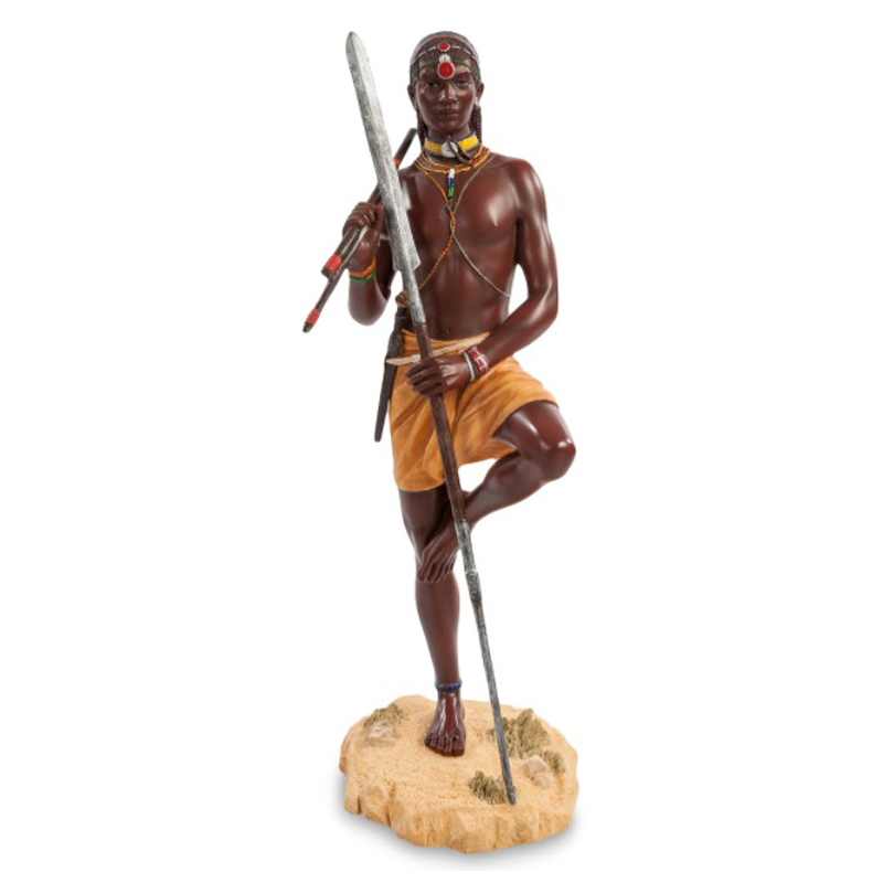 Статуэтка Tribal warrior Masai Коричневый Мульти в Барнауле | Loft Concept 