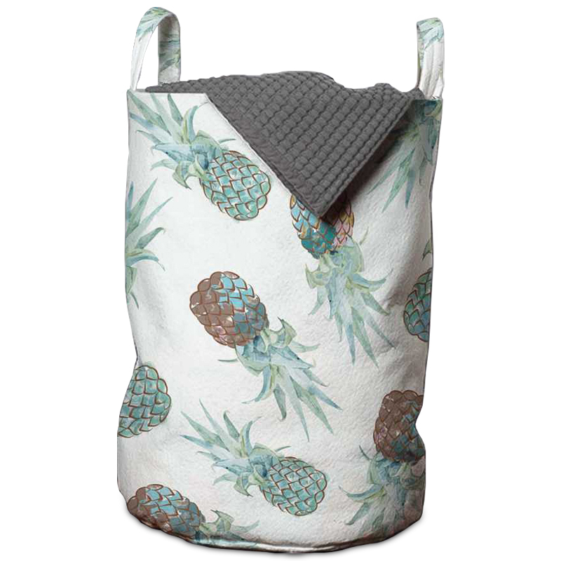 Корзина Pineapple Pattern Basket Голубой пастельный Белый Корзина Pineapple Pattern Basket Голубой пастельный Белый в Барнауле | Loft Concept