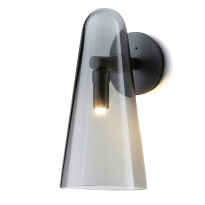 Бра Domi Sconce Smoky Черный Стекло Смок Бра Domi Sconce Smoky Черный Стекло Смок в Барнауле | Loft Concept