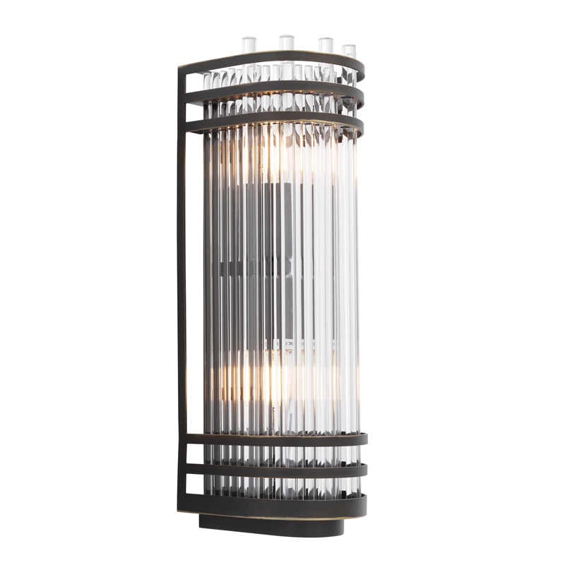 Бра Eichholtz Wall Lamp Gulf S Bronze Темная бронза Прозрачный Бра Eichholtz Wall Lamp Gulf S Bronze Темная бронза Прозрачный в Барнауле | Loft Concept