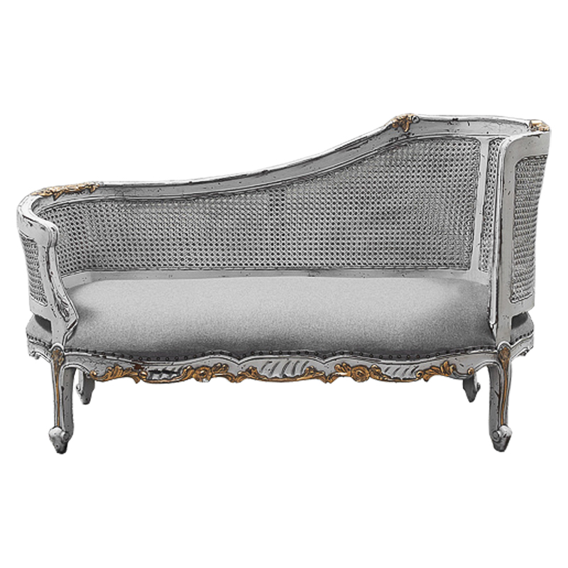 Кушетка Maria Antoinette Side Sofa Gray Серый Кушетка Maria Antoinette Side Sofa Gray Серый в Барнауле | Loft Concept