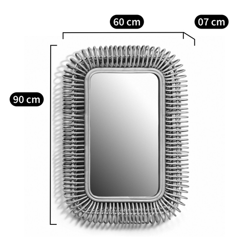 Зеркало из ротанга WICKER MIRROR в Барнауле