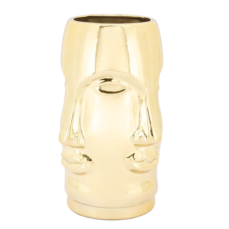 Ваза VASE MING FACE Gold Глянцевое золото Ваза VASE MING FACE Gold Глянцевое золото в Барнауле | Loft Concept