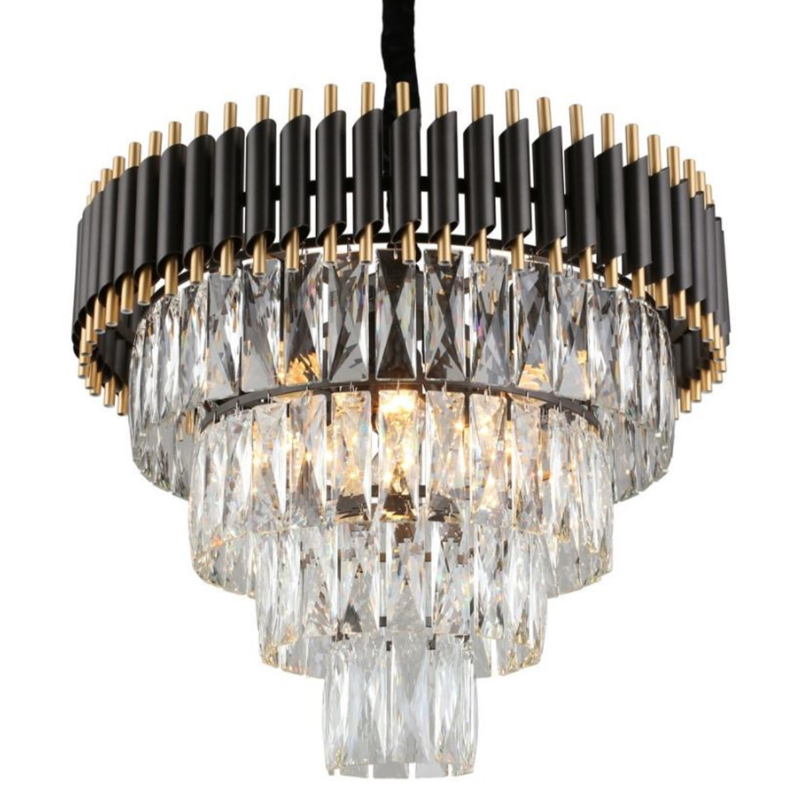 Empire Black Chandelier Crystal D 54 Черный Прозрачное Стекло Золотой Empire Black Chandelier Crystal D 54 Черный Прозрачное Стекло Золотой в Барнауле | Loft Concept