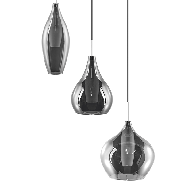 Люстра Candiano Smoke Triple Дымчатый (Smoke) Хром Люстра Candiano Smoke Triple Дымчатый (Smoke) Хром в Барнауле | Loft Concept
