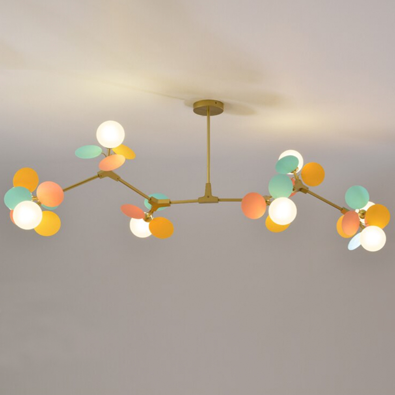 Люстра MATISSE Chandelier branch Золотой Белый Мульти Светло-серый Люстра MATISSE Chandelier branch Золотой Белый Мульти Светло-серый в Барнауле | Loft Concept