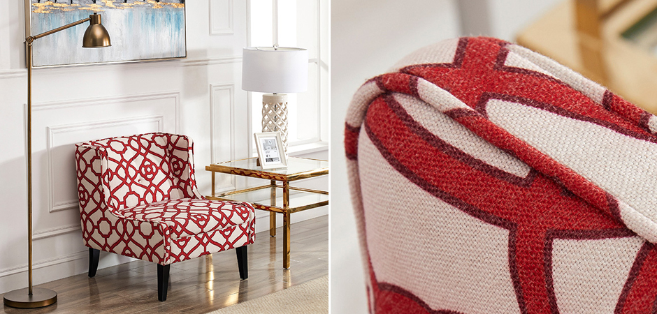 Кресло Red and White Ornament Кресло Red and White Ornament - Loft-Concept в Барнауле