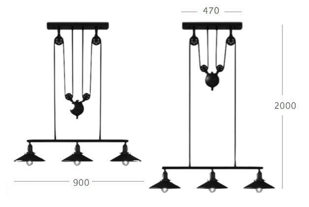 Люстра Loft Cone Pendant Balance Line 3 Люстра Loft Cone Pendant Balance Line 3 в Барнауле