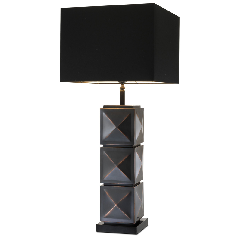 Настольная лампа Eichholtz Table Lamp Carlo Темная бронза Черный Настольная лампа Eichholtz Table Lamp Carlo Темная бронза Черный в Барнауле | Loft Concept