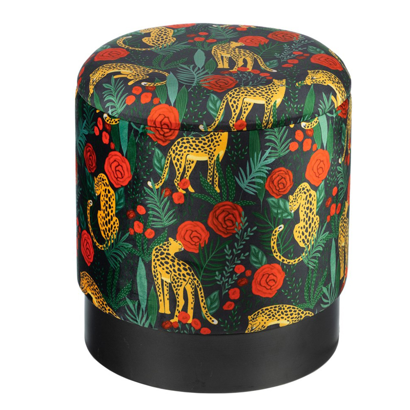 Пуф Bright PUF Print Черный Мульти в Барнауле | Loft Concept 