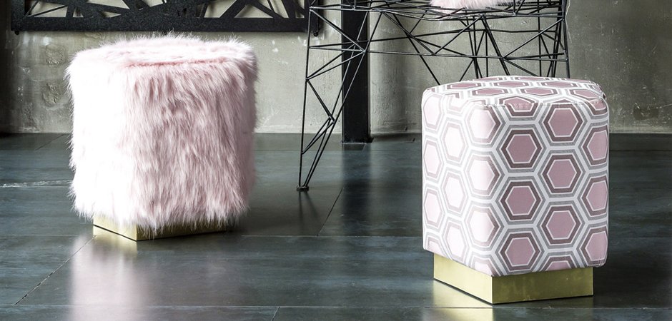 Пуф Hexagon Pink Geometry - Loft-Concept в Барнауле