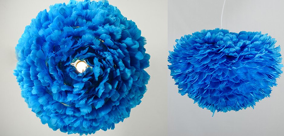 Люстра из перьев Plumage Blue Люстра из перьев Plumage Blue - Loft-Concept в Барнауле
