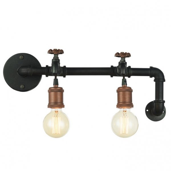Бра Plumbing Bra Double Черный Бра Plumbing Bra Double Черный в Барнауле | Loft Concept