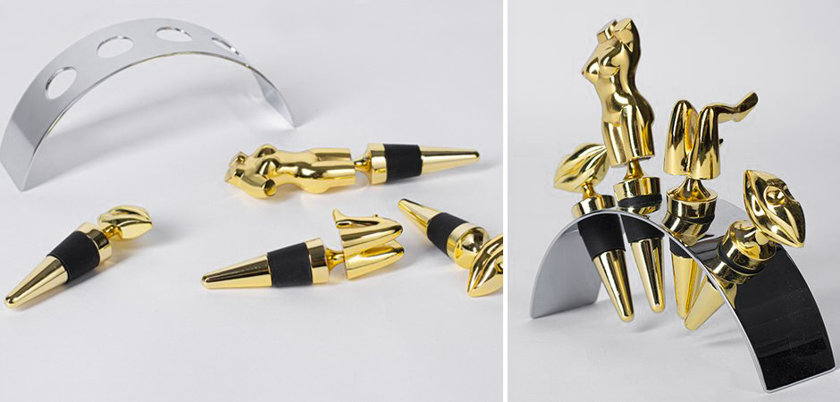 Набор пробок для бутылок ACOLYTE WINE STOPPER - Loft-Concept в Барнауле