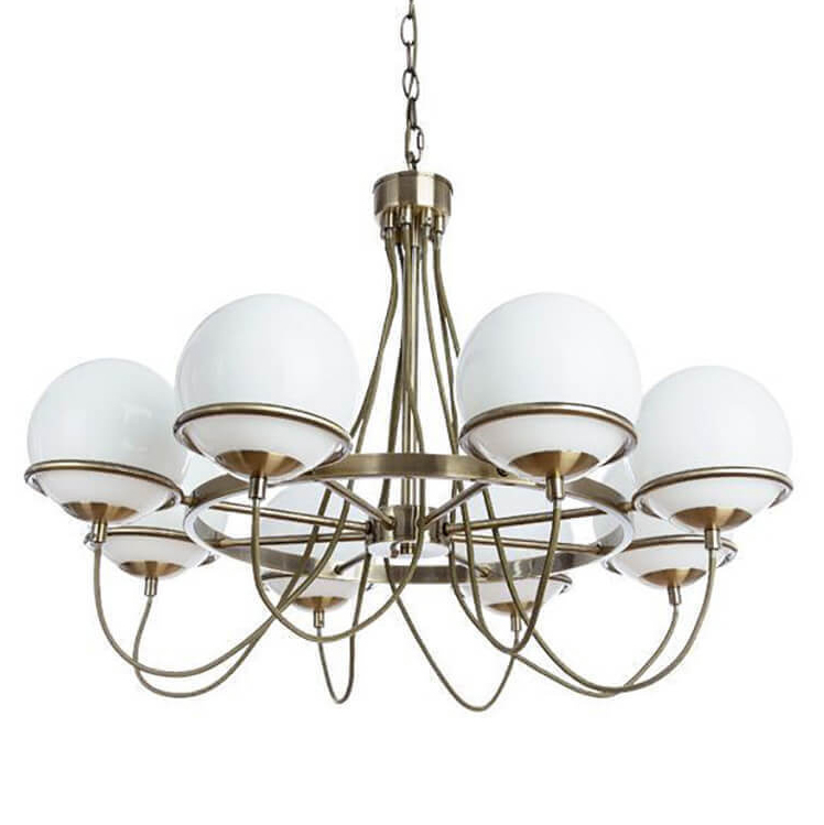 Люстра Melissa Chandelier Bronze Бронза Белый Люстра Melissa Chandelier Bronze Бронза Белый в Барнауле | Loft Concept
