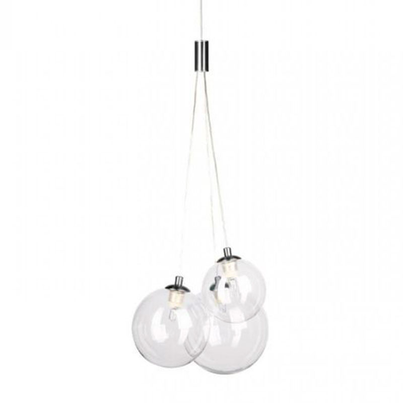 Люстра Multi Ball White Серебряный Прозрачное Стекло в Барнауле | Loft Concept 