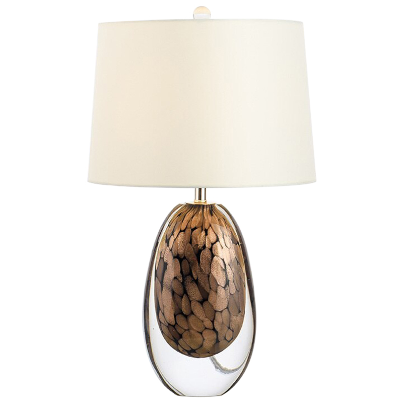 Настольная Crystal Table Lamp Brown Glass Прозрачное Стекло Бежевый Коричневый Настольная Crystal Table Lamp Brown Glass Прозрачное Стекло Бежевый Коричневый в Барнауле | Loft Concept