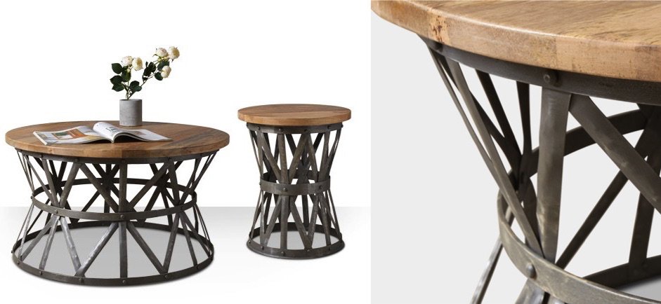 Журнальный стол Industrial Rust Barrel 40 Table Журнальный стол Industrial Rust Barrel 40 Table - Loft-Concept в Барнауле