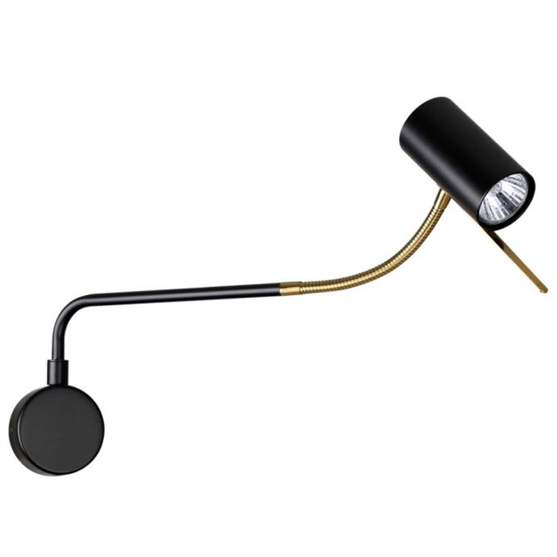 Гибкое бра Trumpet Wall Lamp Брозна Бронза Черный в Барнауле | Loft Concept 