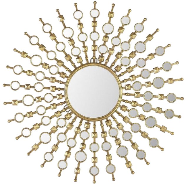 Зеркало Art Deco Sun Золотой Зеркало Art Deco Sun Золотой в Барнауле | Loft Concept