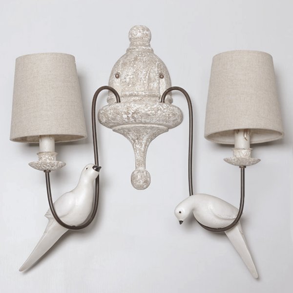 Бра Norman Bird Wall Lamp double ivory ( слоновая кость ) Бра Norman Bird Wall Lamp double ivory ( слоновая кость ) в Барнауле | Loft Concept